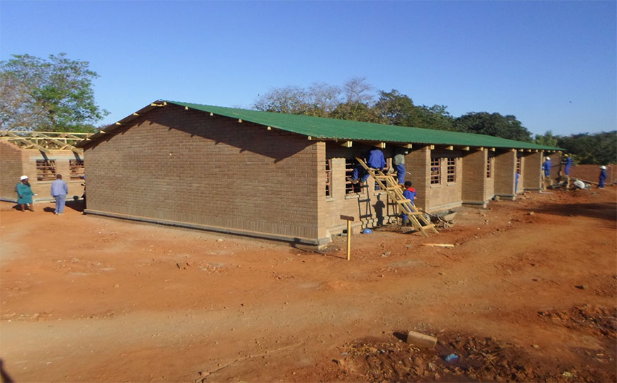 New classroom blocks under construction at Ngowe Community Day Secondary School New classroom blocks under construction at Ngowe Community Day Secondary School